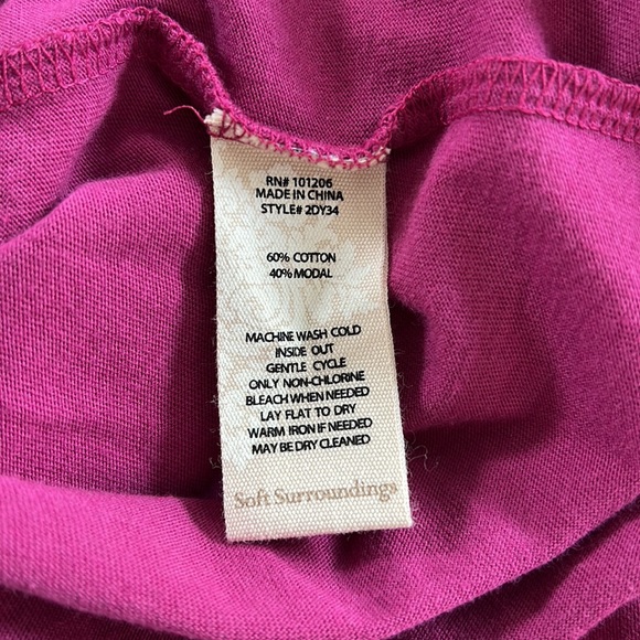 NWT Soft Surroundings Dark Fuchsia
Sylvie Smocked Dress - Picture 4 of 5